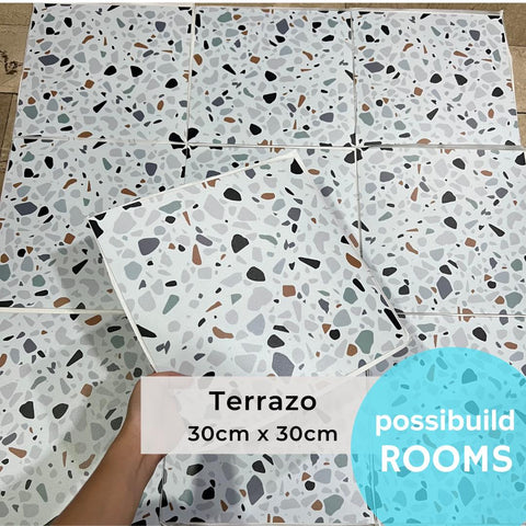 Floor Tile Peel and Stick - Terrazo (1 BOX)