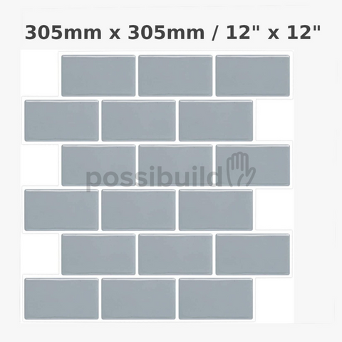 3D Tiles - Subway Grey