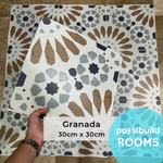 Floor Tile Peel and Stick - Granada (1 BOX)